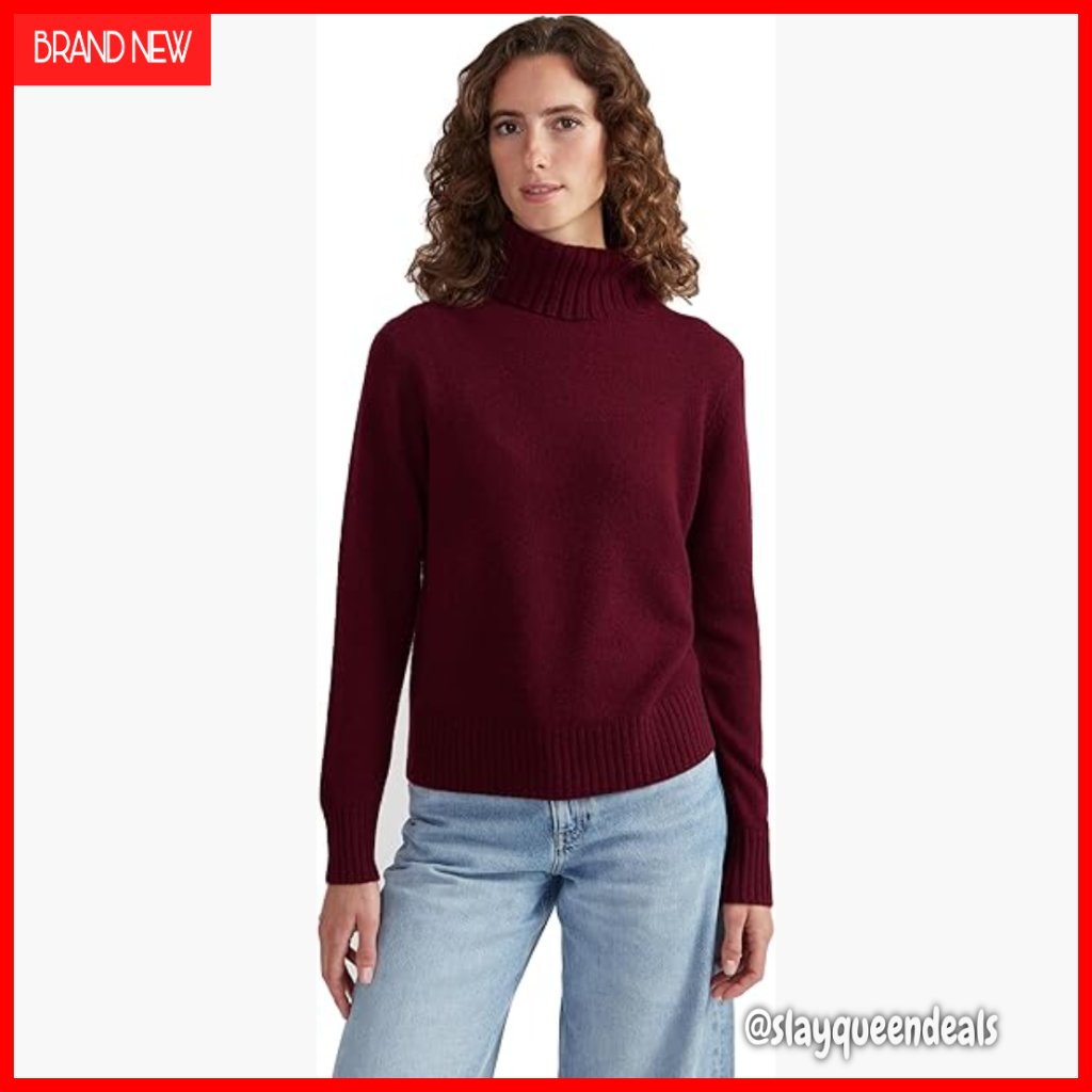100% Cashmere Turtleneck Sweater, Regular Fit Pullover For Fall Winter
